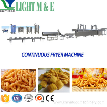 Automatic continuous belt frying machine